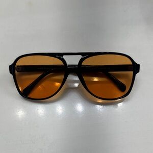Stylish Black and Orange Sunglasses